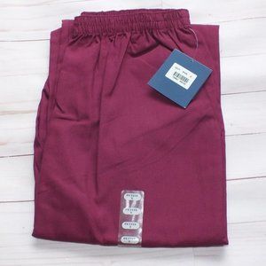 CHEROKEE SCRUBS PULL ON ELASTIC PANT S‎ WINE 4001P